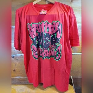 Red Family Over Everything Tee New With Tags Sneaker Tees  Cash Money 2XL
